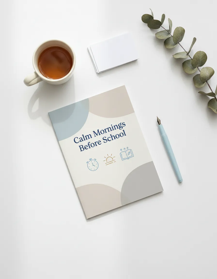 Calm Mornings Before School Guide Cover